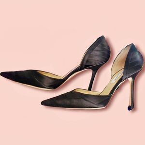 Jimmy Choo Jasminia Satin D'orsay Pumps
